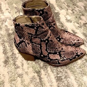 Vegan Snake skin bootie with cowgirl energy